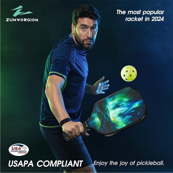 Fiber glass pickle ball paddle set - Picture 6 of 6